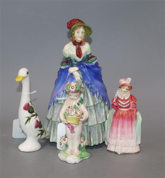 A Royal Doulton figure of Norma, No. M36 and three other items,